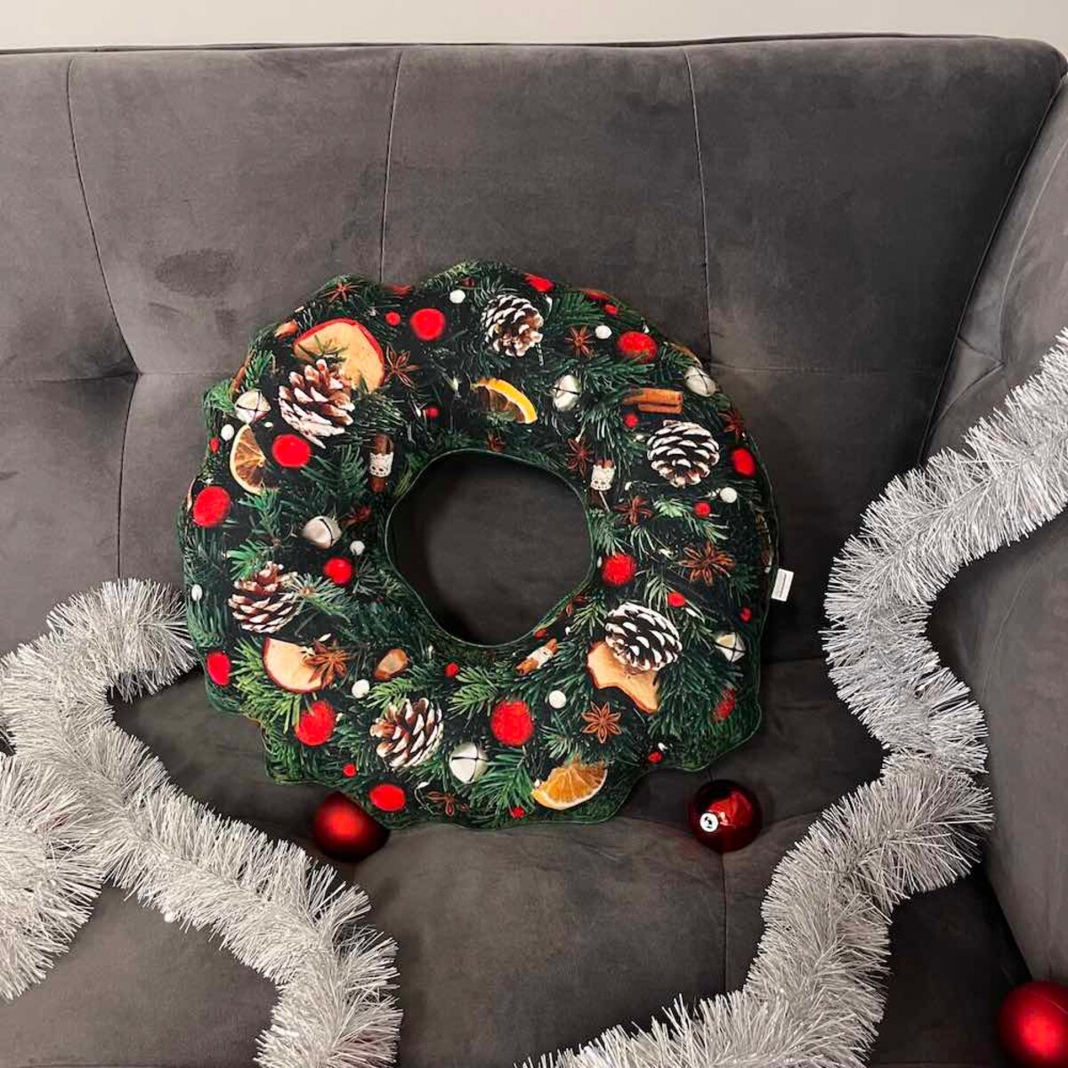Poduszka Wianek duży świąteczny Boże Narodzenie