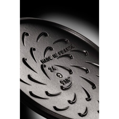 STAUB Żeliwna patelnia do duszenia z pokrywką 24 cm, czarny