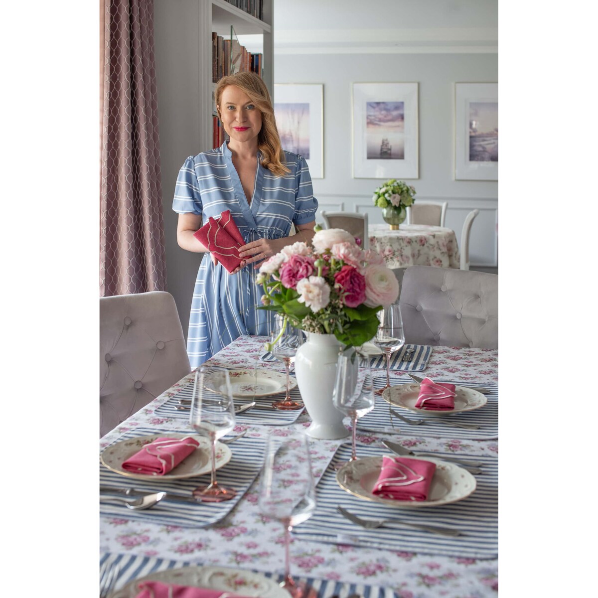 Obrus Rose Garden - 140 cm x 250 cm