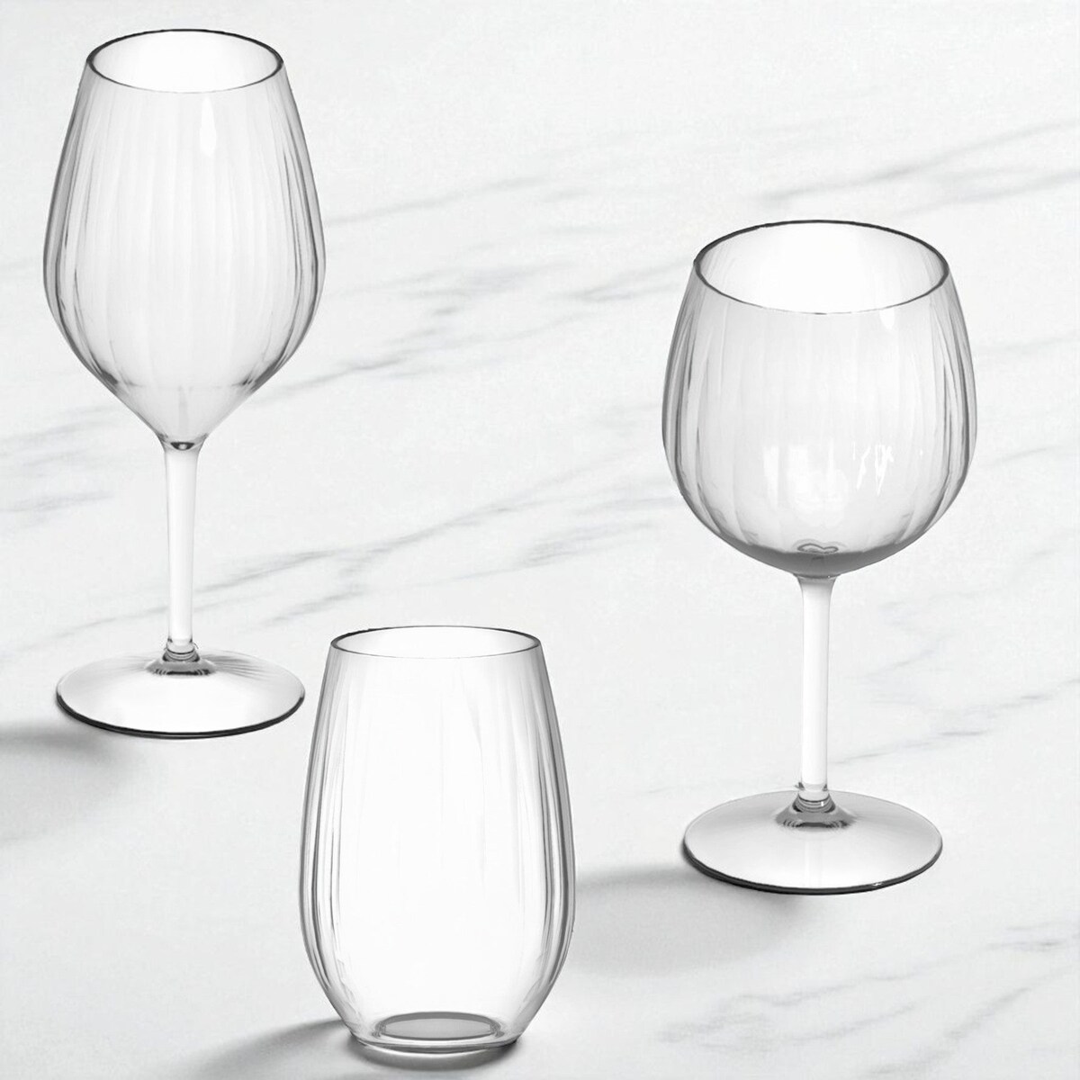 Zestaw nietłukących szklanek i kieliszków Venezia