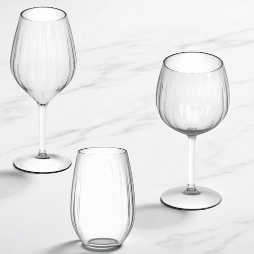 Zestaw nietłukących szklanek i kieliszków Venezia