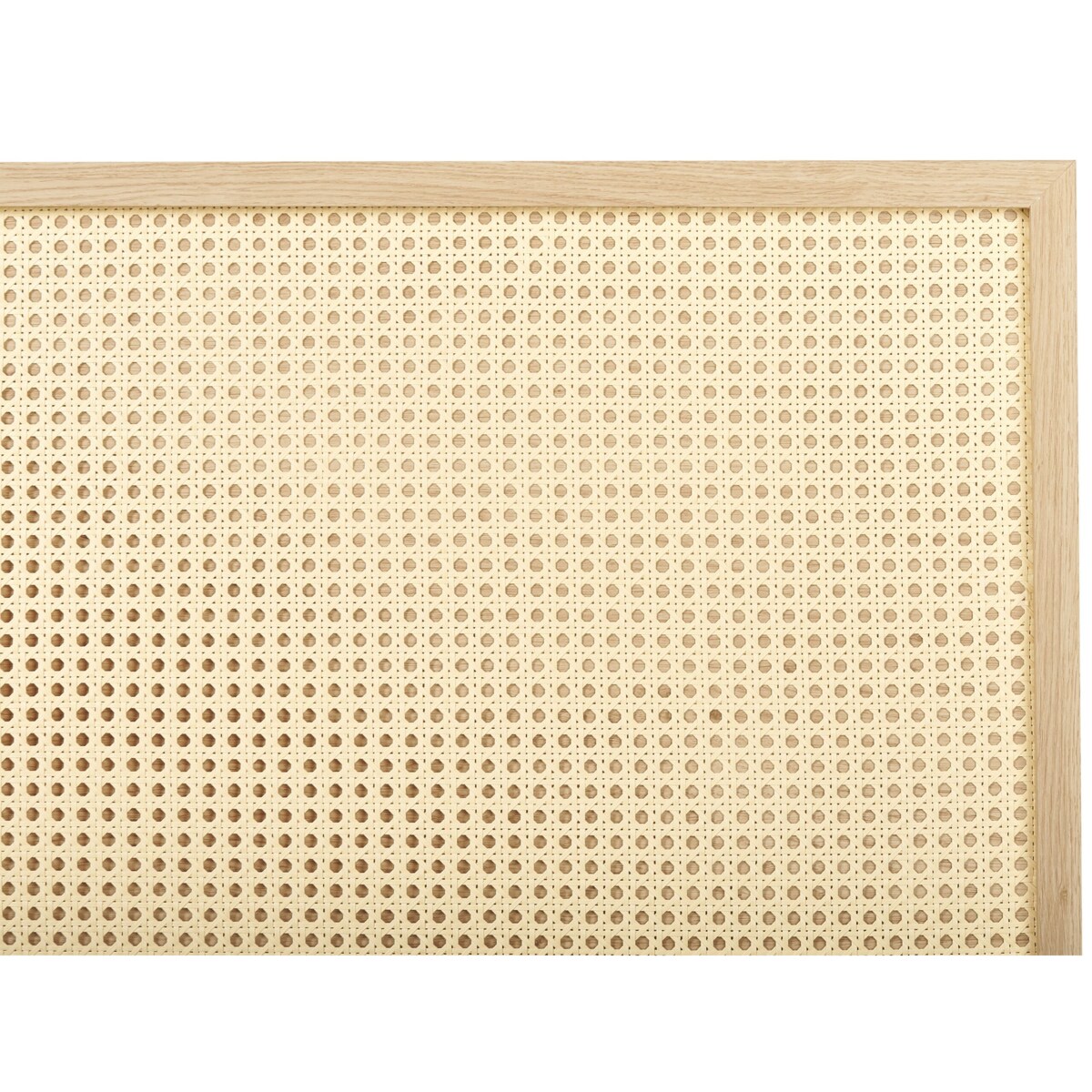 Łóżko rattanowe 140 x 200 cm jasne drewno MONPAZIER