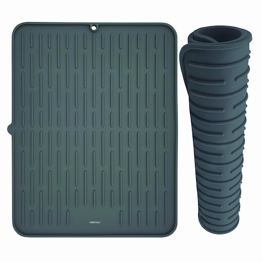 Mata do suszenia naczyń silikonowa 42x33cm szara KINGHOFF