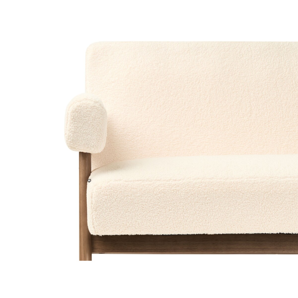 Sofa TAMRE Boucle Złamana biel dla 2 osób