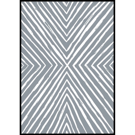 plakat blue lines 70x100 cm