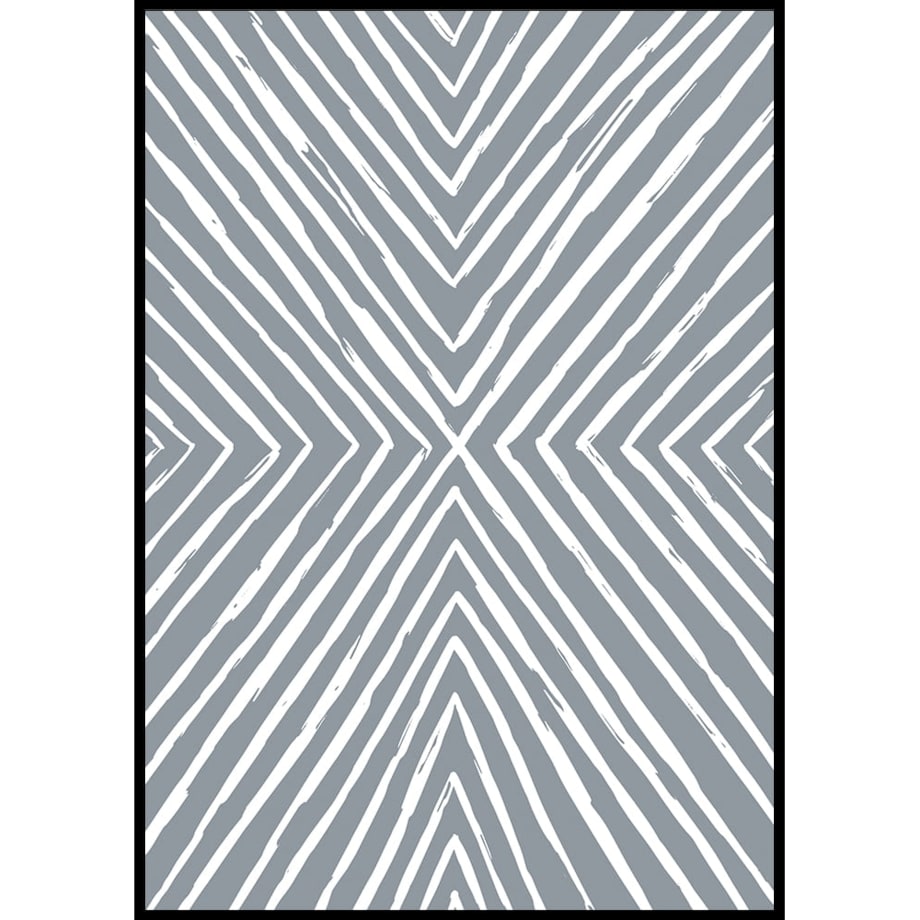 plakat blue lines 70x100 cm