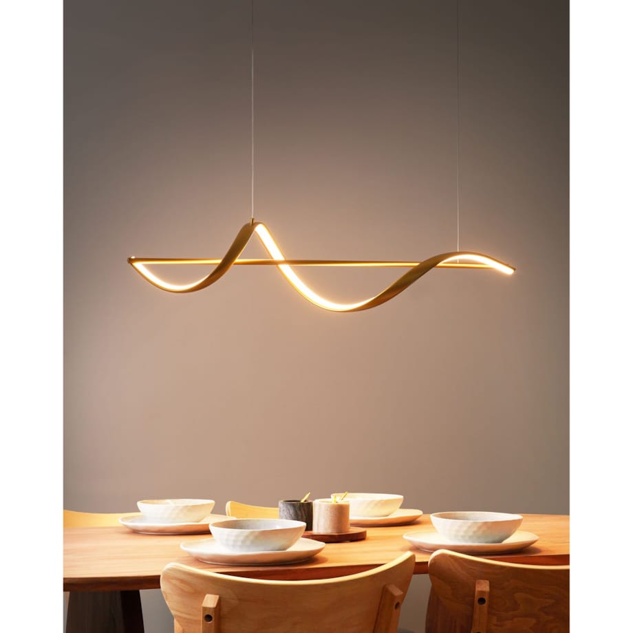 Lampa wisząca LED KHUTTI Metal Złoty