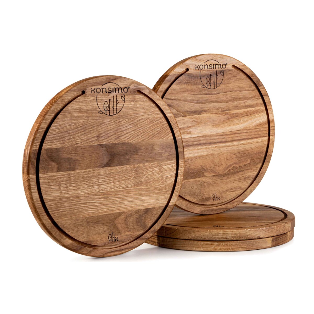 Konsimo LESTE Deska do krojenia (4szt.), drewno dębowe