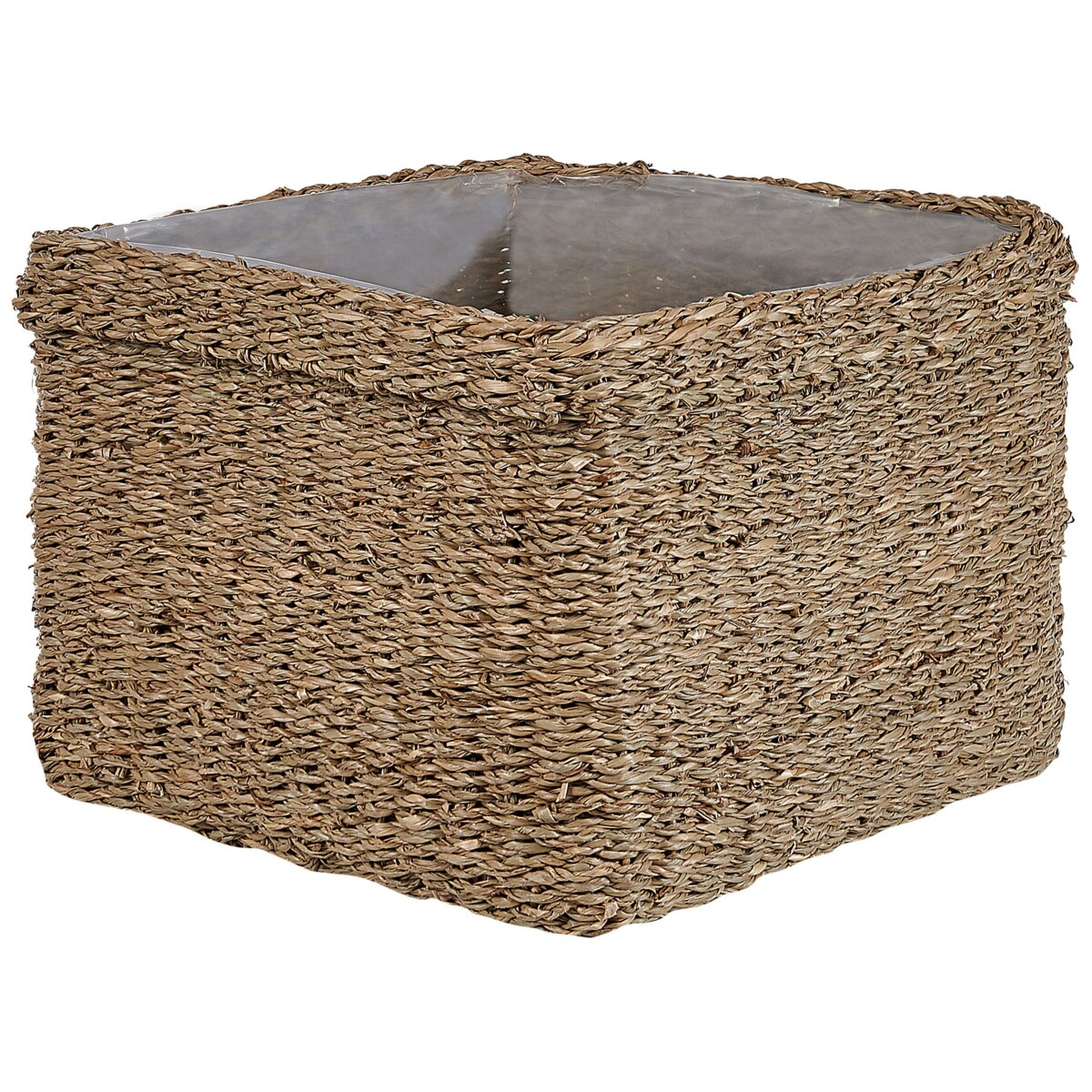 Zestaw 3 koszy na kwiaty z trawy morskiej naturalny RIVULINE