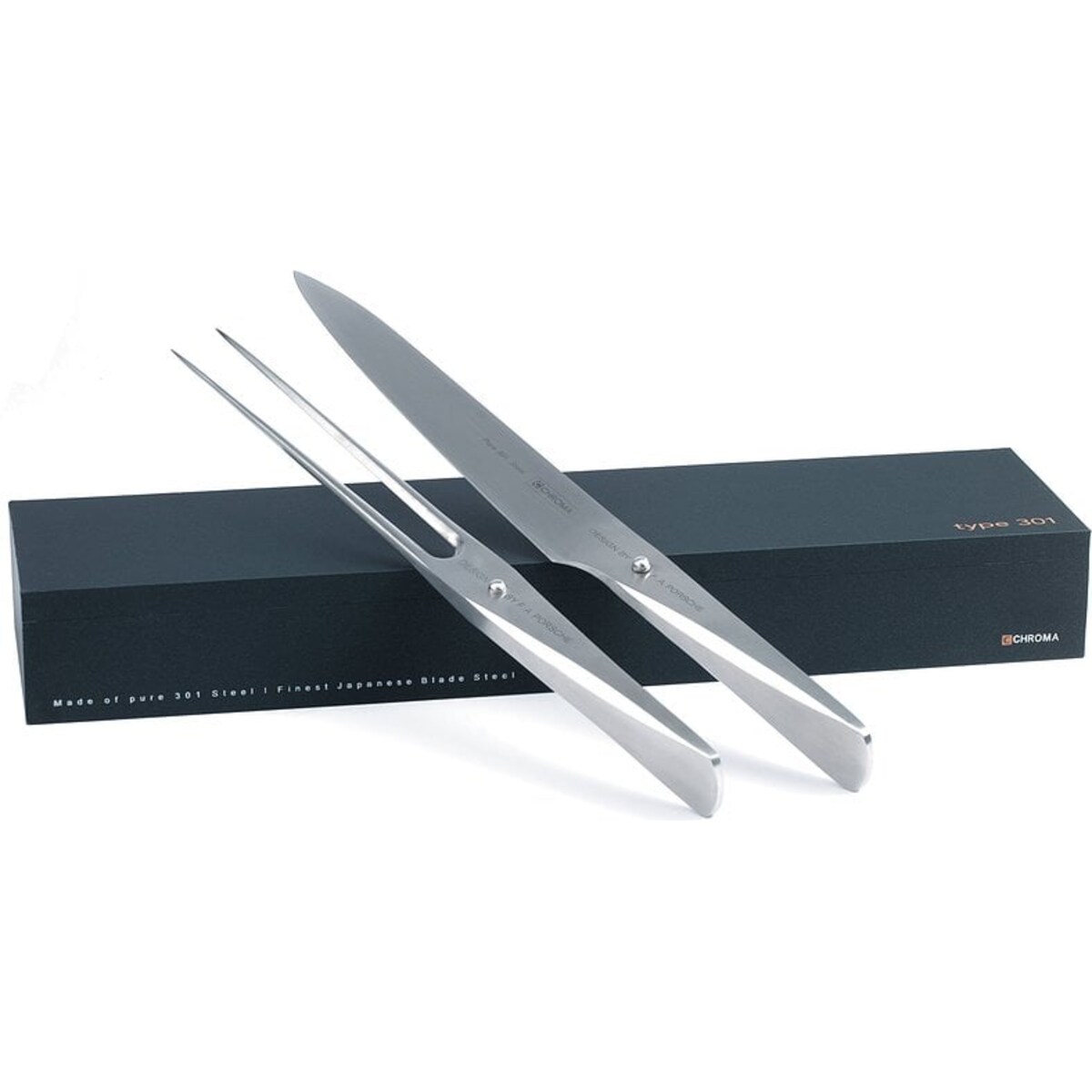 Nóż i widelec do mięs Type 301 w zestawie