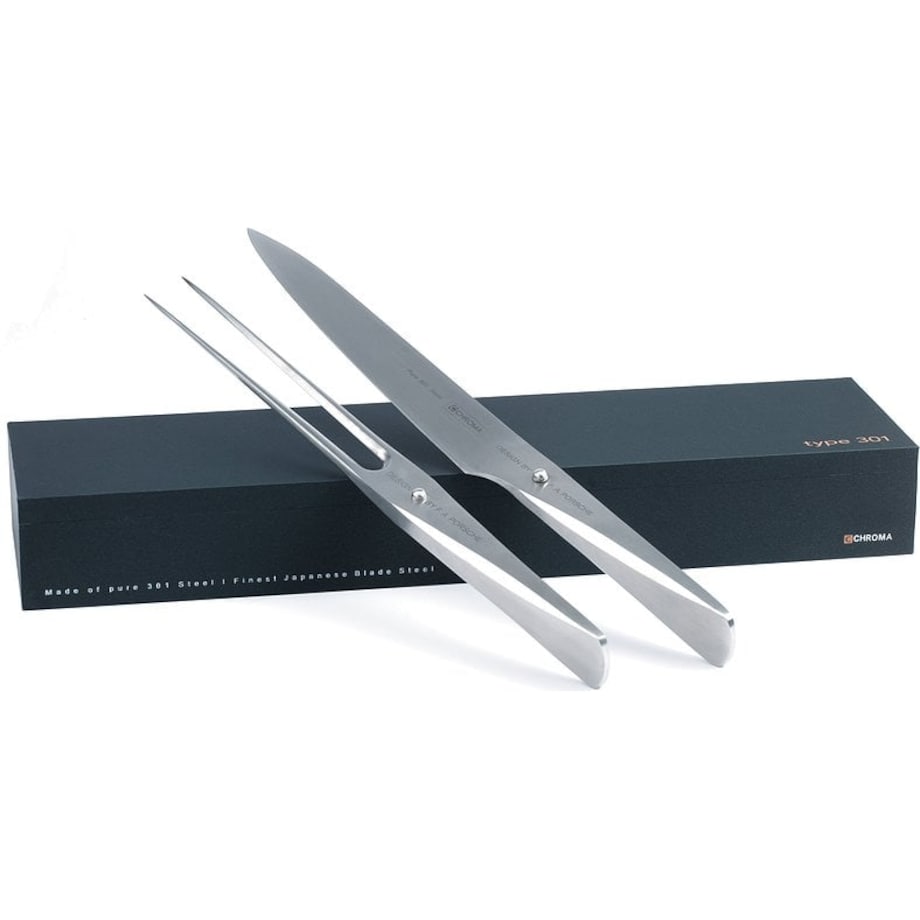Nóż i widelec do mięs Type 301 w zestawie