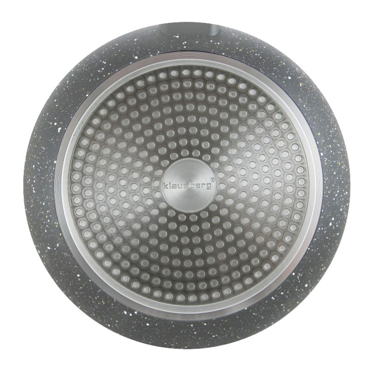 Patelnia granitowa 24cm indukcja gaz KLAUSBERG Marmo Grey