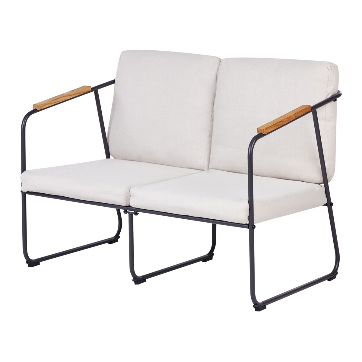 Duży zestaw wypoczynkowy dla 4 osób Stal Jasnobeżowy VEZZANA