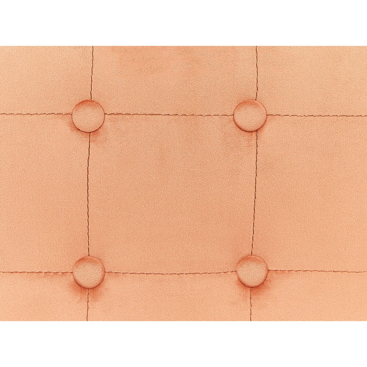 Puf welurowy 36 x 36 x 39 cm pomarańczowy WISCONSIN