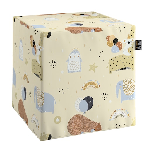 Puf kostka Nano, beżowy, 40 x 40 x 40 cm, Magic Collection