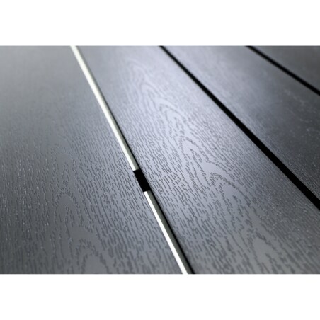 Stół ogrodowy z aluminium czarny