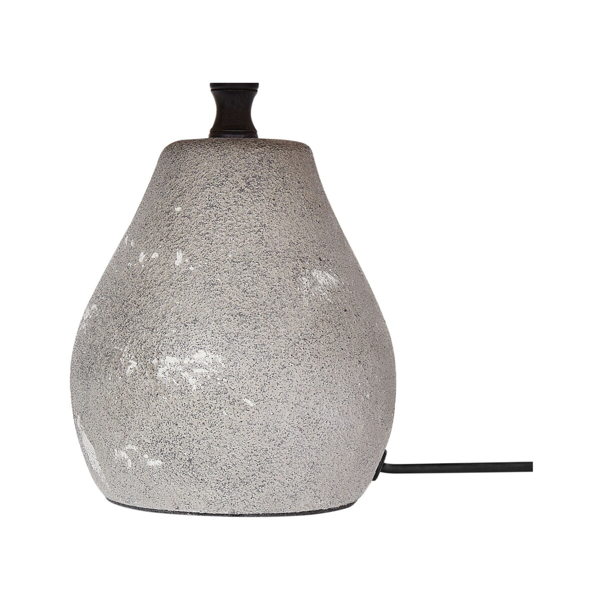 Zestaw 2 lampek nocnych ceramicznych szary ARWADITO