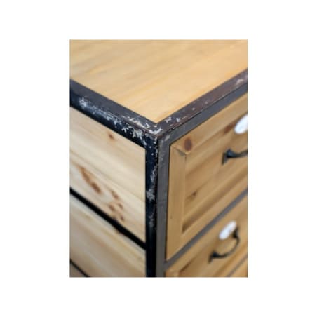 Komoda z 16 szufladami drewniano-metalowa