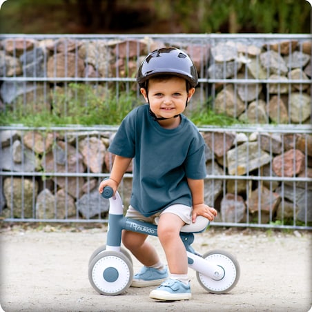 Rowerek biegowy trójkołowy Nukido jeździk dla dzieci niebieski 760303