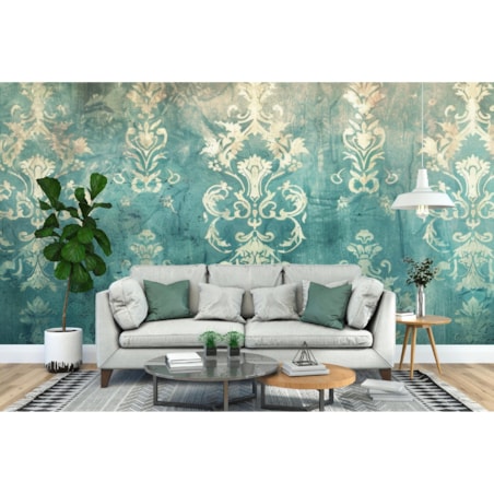 Fototapeta Niebieska Wiktorianska W Stylu Vintage Do Sypialni 200X140