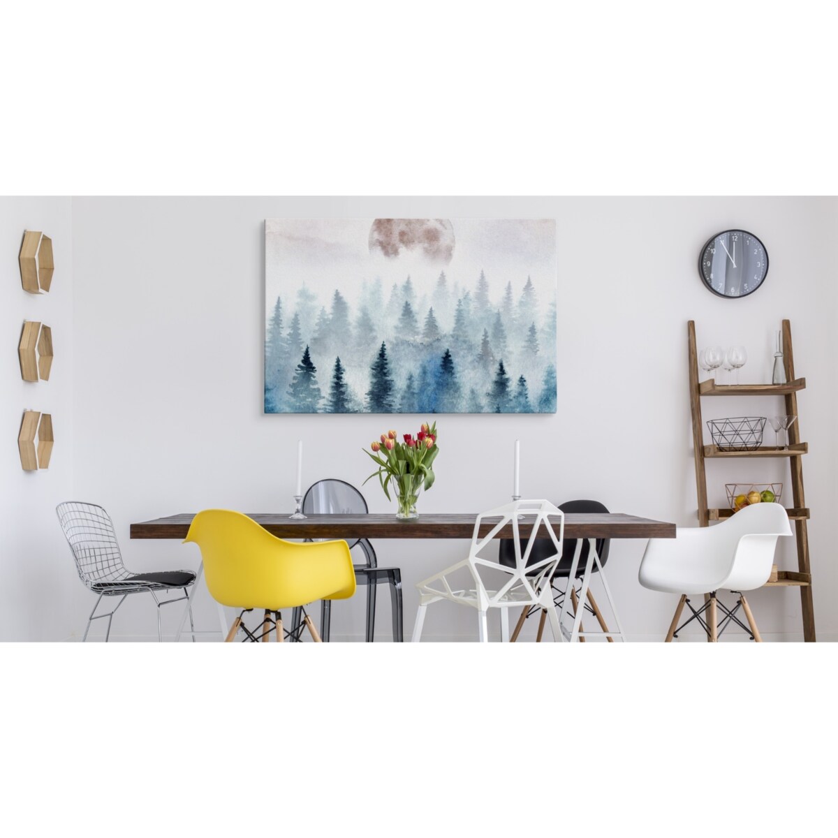 Obraz Canvas Las We Mgle 120x80cm