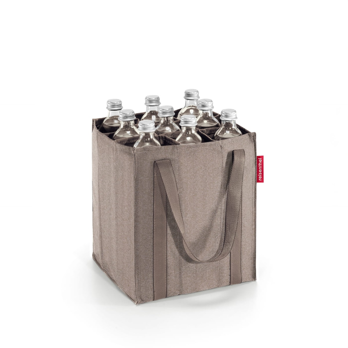 Torba BOTTLEBAG, herringbone mokka
