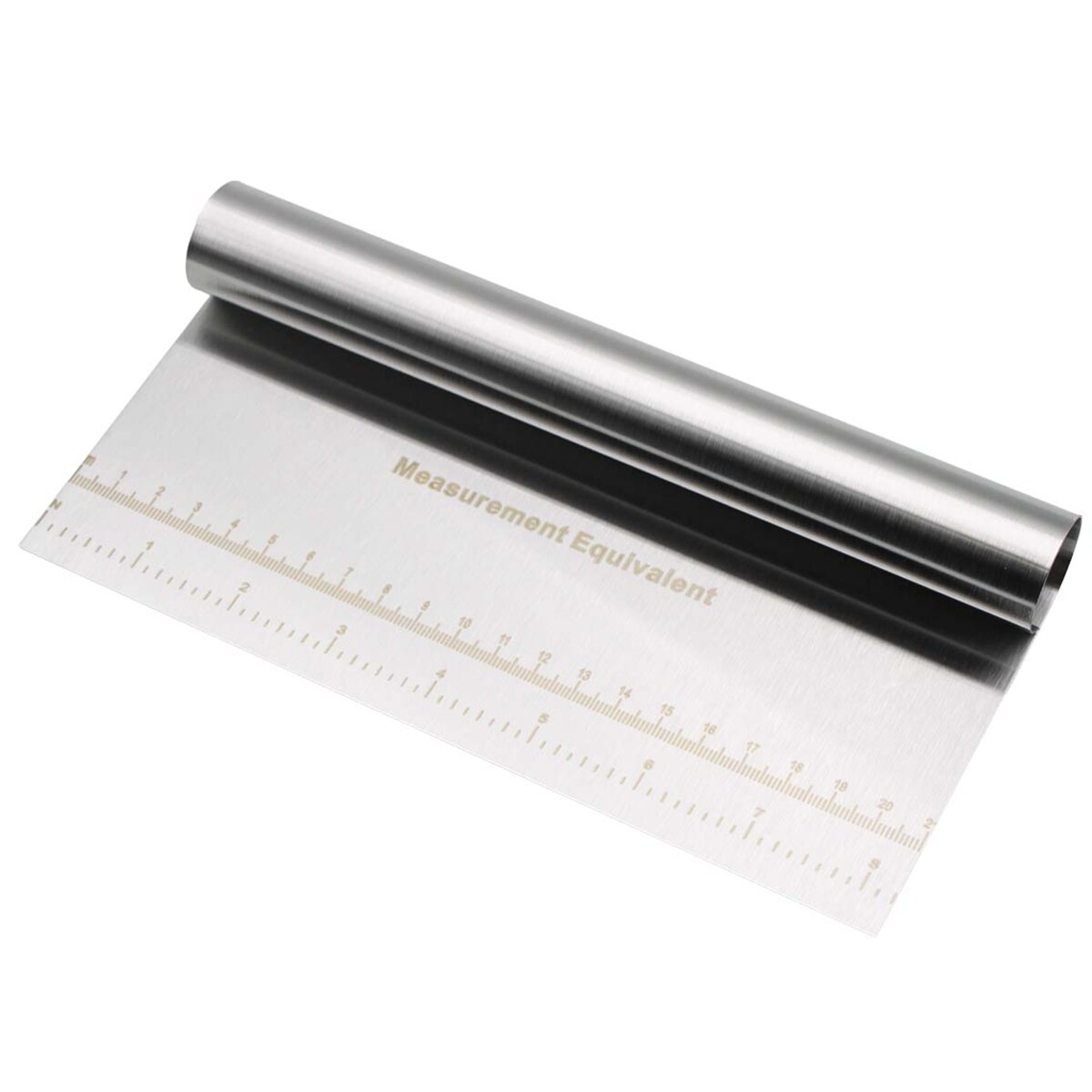 Szpatuła stalowa z miarką 21 x 10cm szpatułka cukiernicza metalowa BRUNBESTE