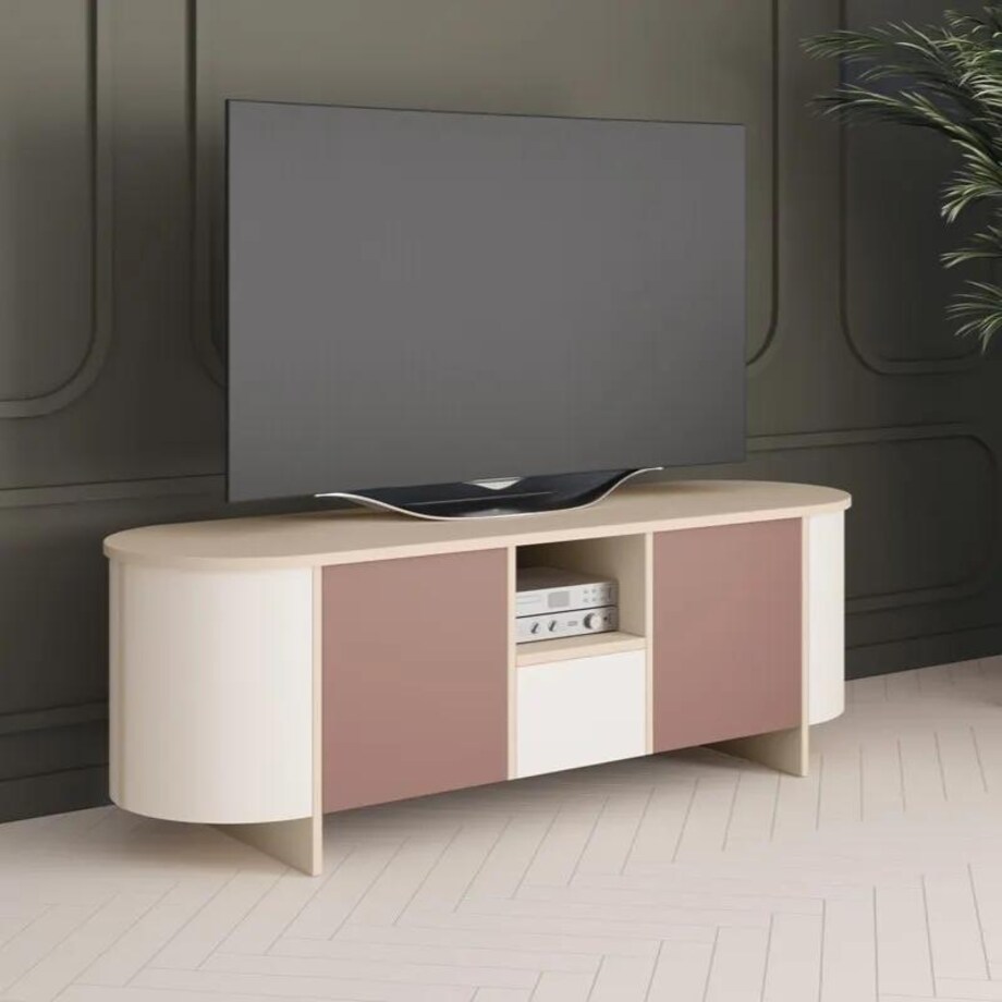 Szafka RTV MILETO 163 bordowa