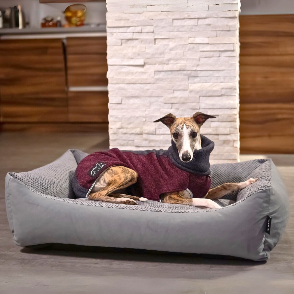 Przytulne legowisko dla psa TEO, 60x40 cm, Grafit