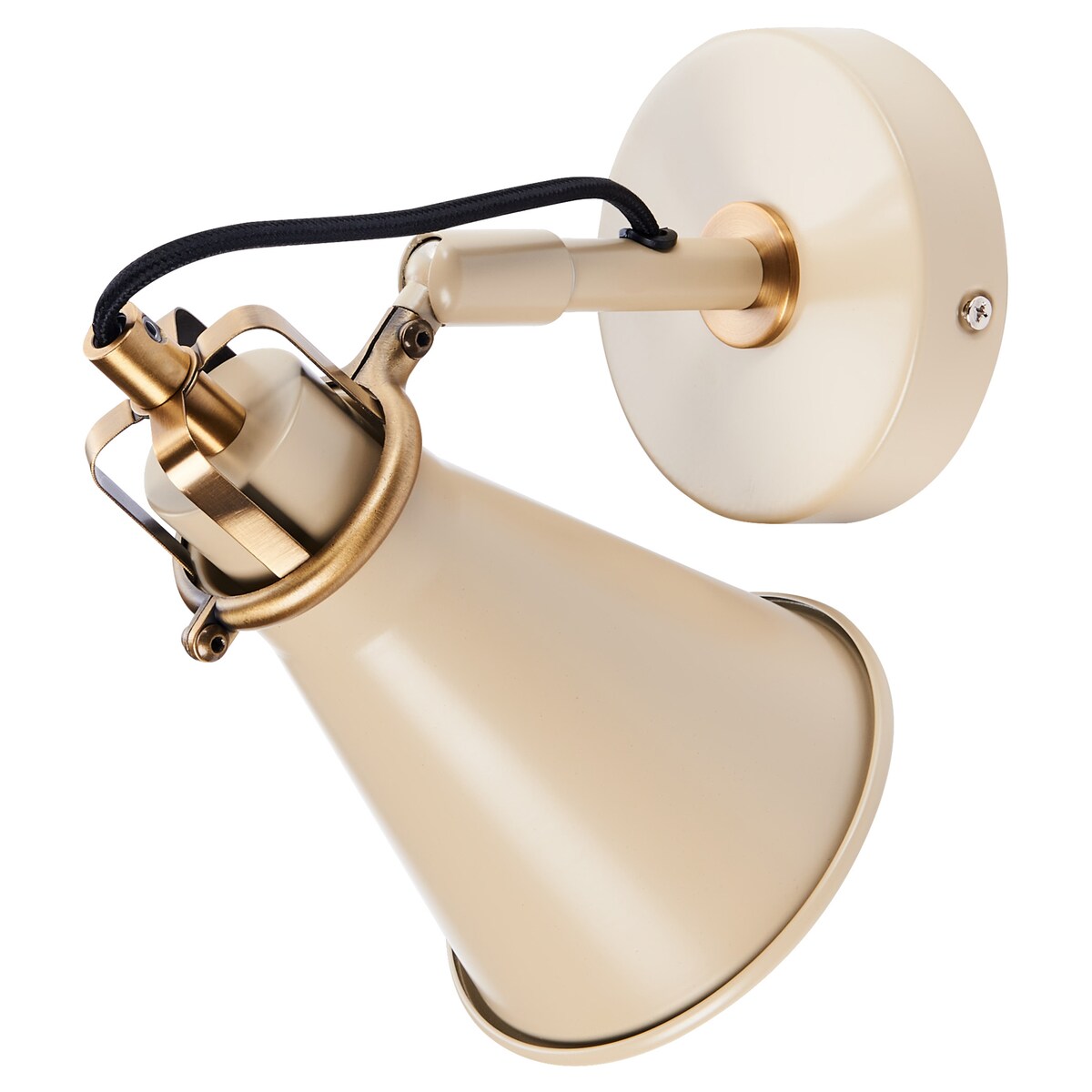 Zestaw 2 lamp ściennych MOYOLA Beżowy Metal Regulowana
