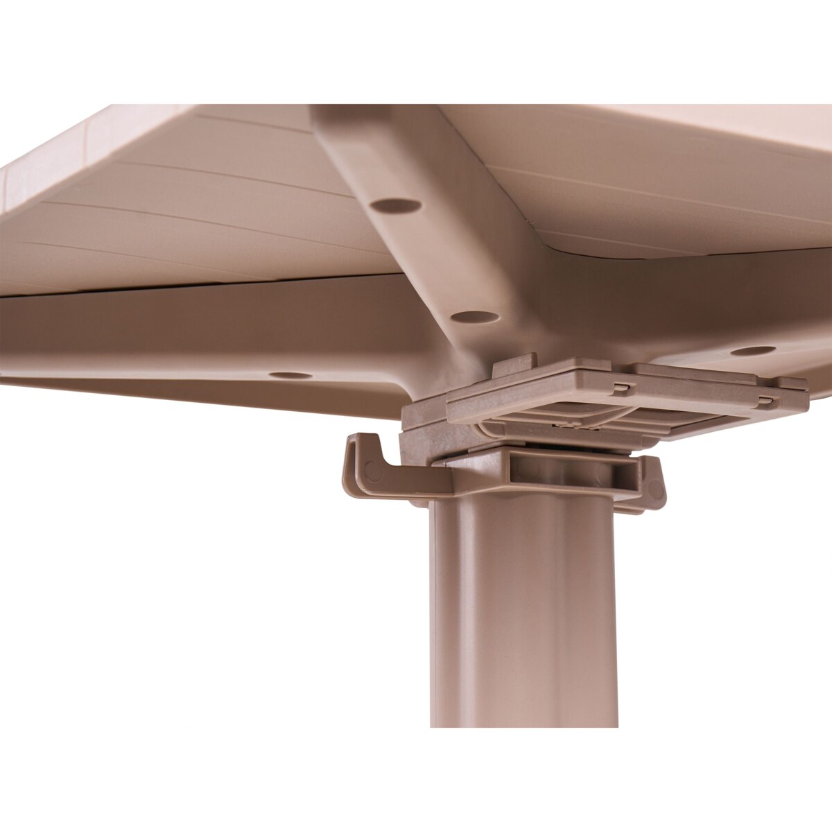 Stolik ogrodowy barowy LEMNOS 60 cm 60 cm Beżowy