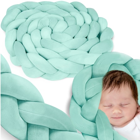 Ochraniacz do łóżeczka warkocz otulacz pleciony 3m Ricokids