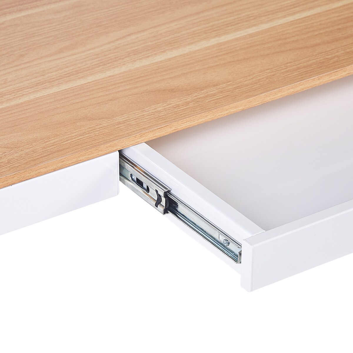 Biurko regulowane elektrycznie KENLY Brązowy/ biały 120 cm 60 cm Z portem USB