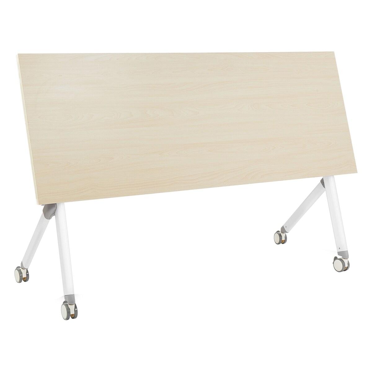 Składane biurko BENDI Jasnobrązowy 160 cm 60 cm Z kółkami