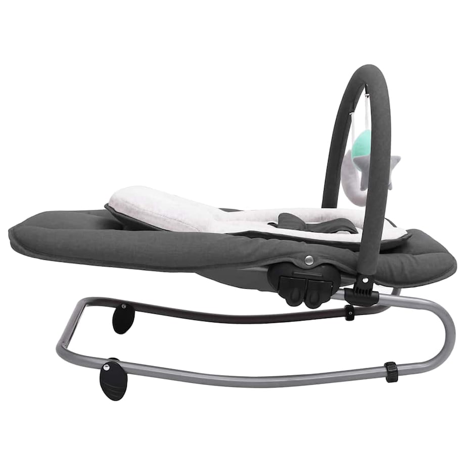 vidaXL Bujaczek niemowlęcy, antracytowy, stalowy