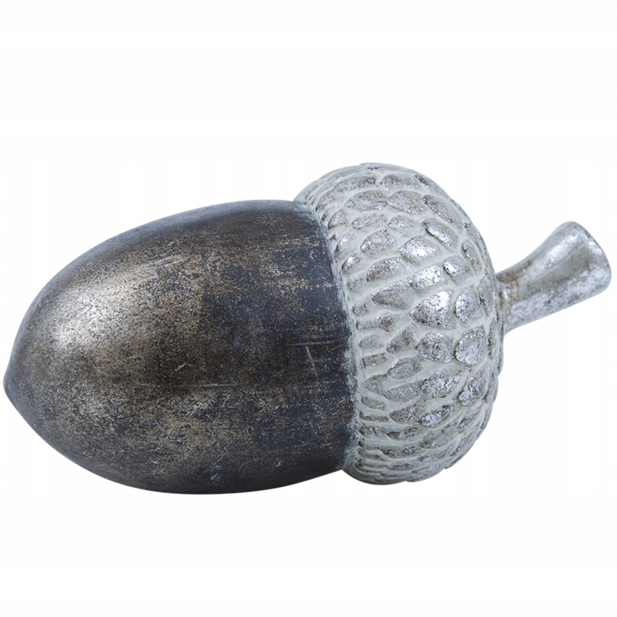 FIGURKA ŻOŁĄDŹ DEKORACYJNA JESIEŃ HALLOWEEN SREBRNA 16cm DO SALONU DOMU