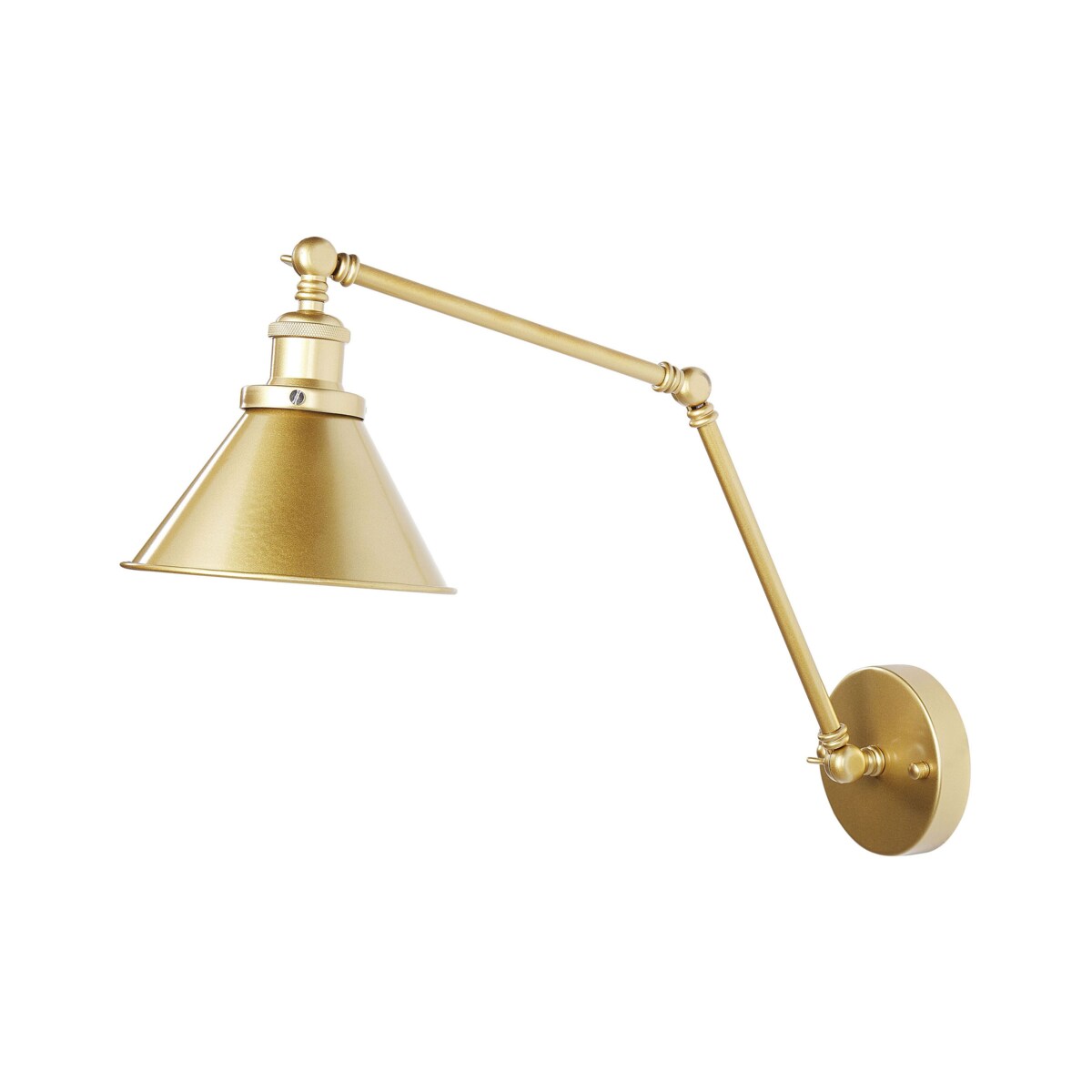 Zestaw 2 metalowych lamp ściennych złoty NARVA