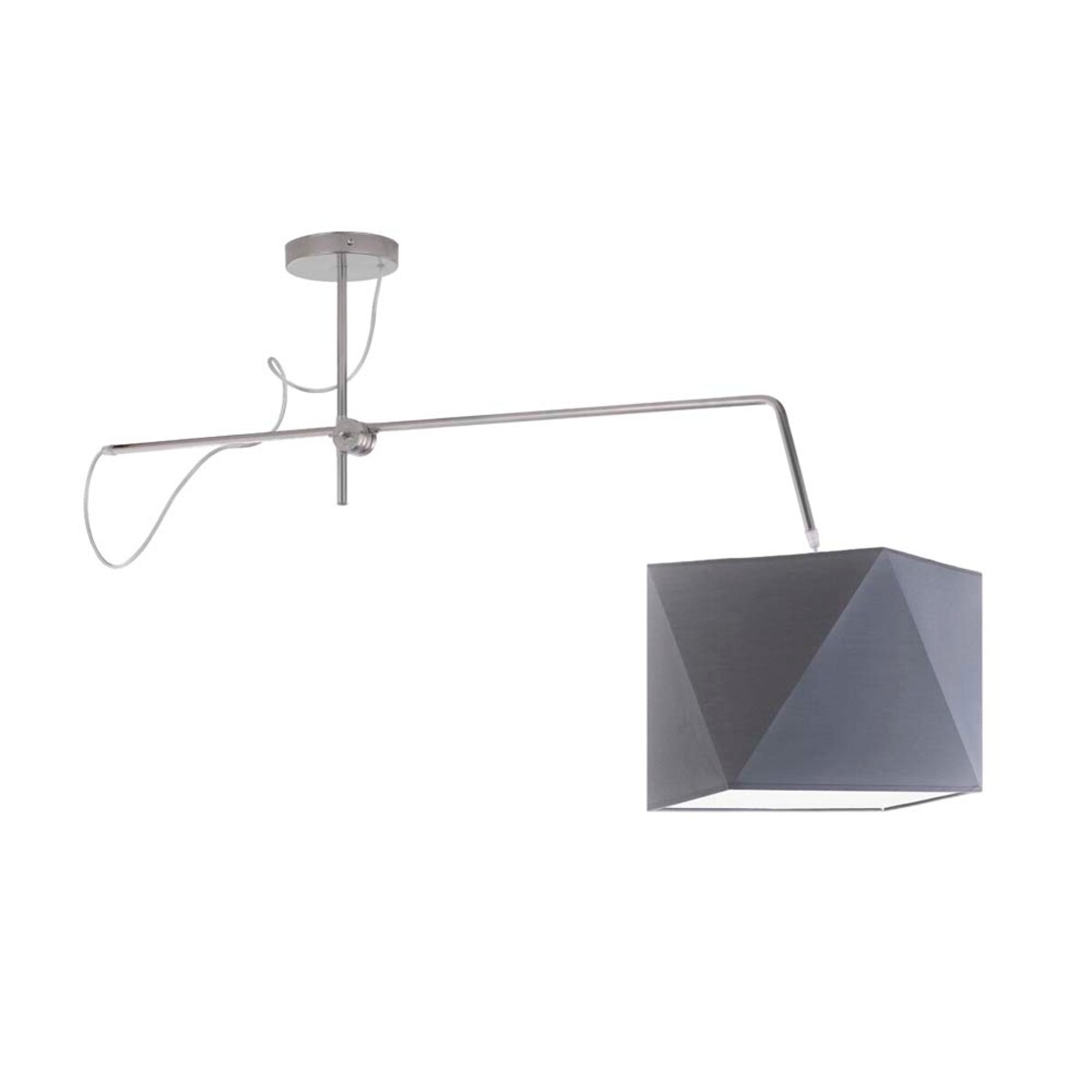 Lampa wisząca przegubowa sufitowa regulowana z abażurem diament MODERN