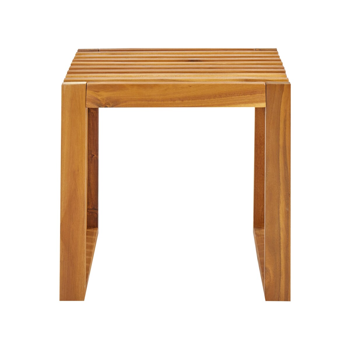 Zestaw ogrodowy ze stołkami dla 4 osób BELLANO Drewno akacjowe Brązowy