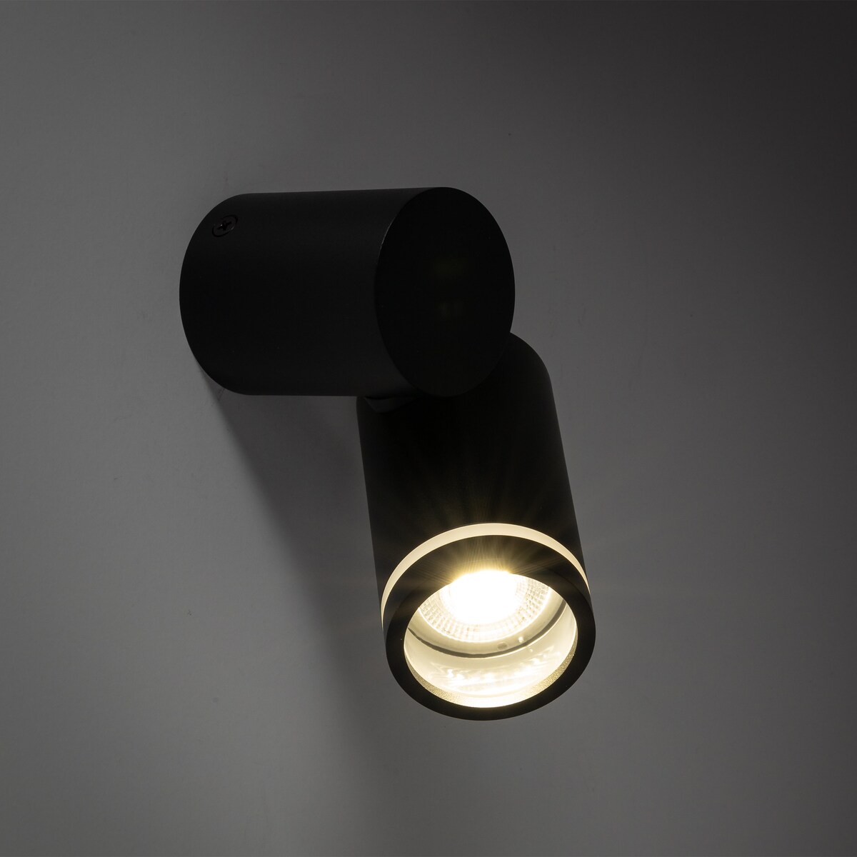 Lampa reflektor spot TK Lighting JET BLACK 5349 czarna GU10 nowoczesna regulowana oprawa ścienna sufitowa 1-punktowa
