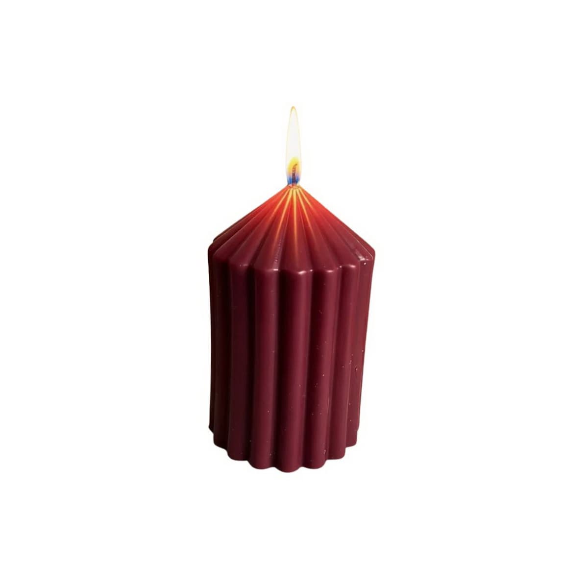 Świeca ekologiczna sojowa dekoracyjna "Burgundy Touch" 80x50mm