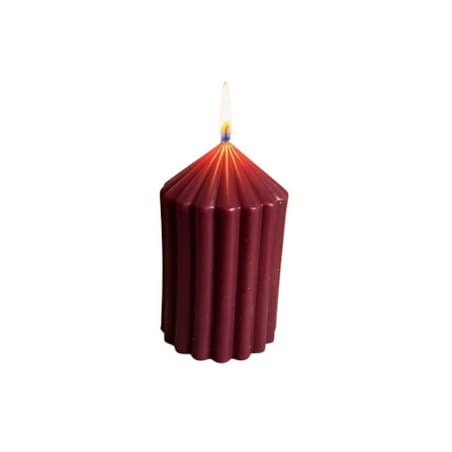 Świeca ekologiczna sojowa dekoracyjna "Burgundy Touch" 80x50mm