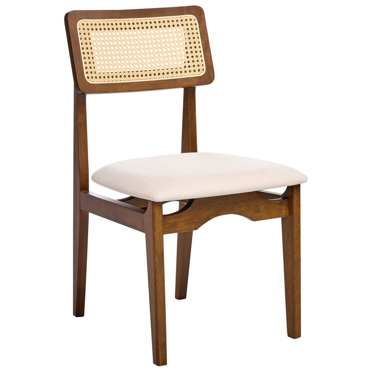 Zestaw 2 krzeseł do jadalni RUBONIA Drewno Ciemnobrązowy