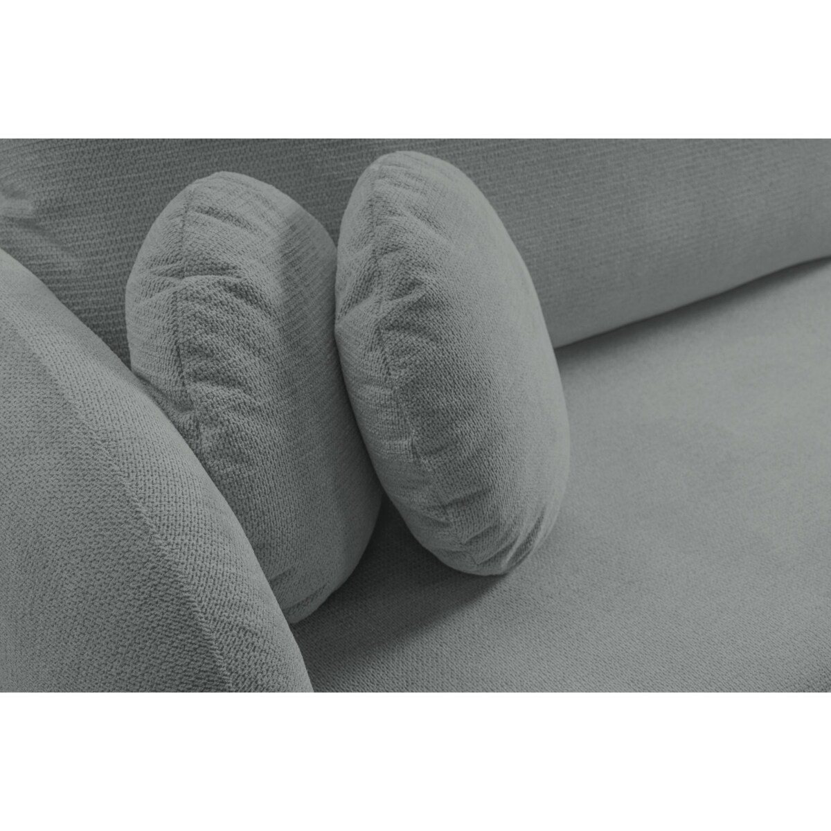 Nowoczesny narożnik rozkładany OLIVIO prawy - ciemnoszary