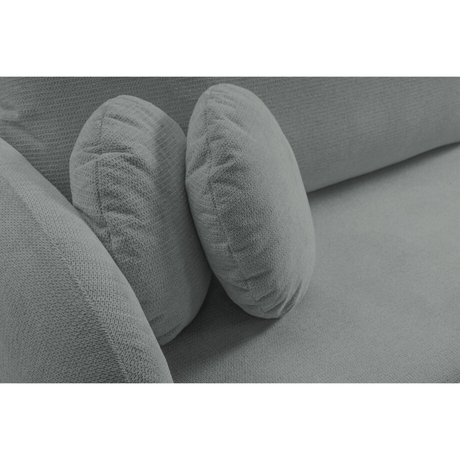 Nowoczesny narożnik rozkładany OLIVIO prawy - ciemnoszary