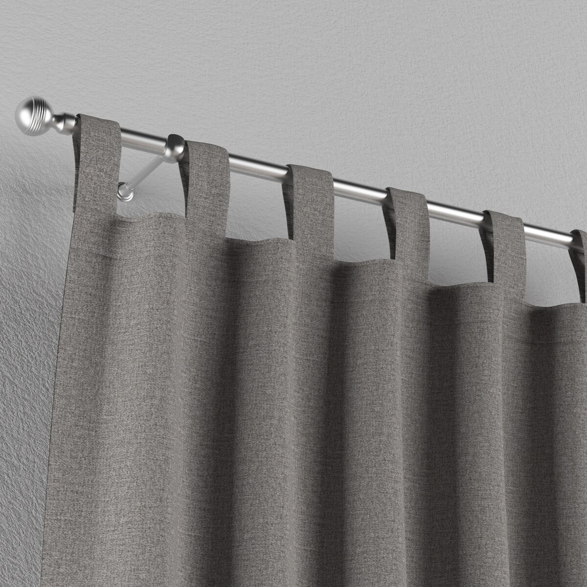 Zasłona na szelkach 1 szt. 130x245 szary