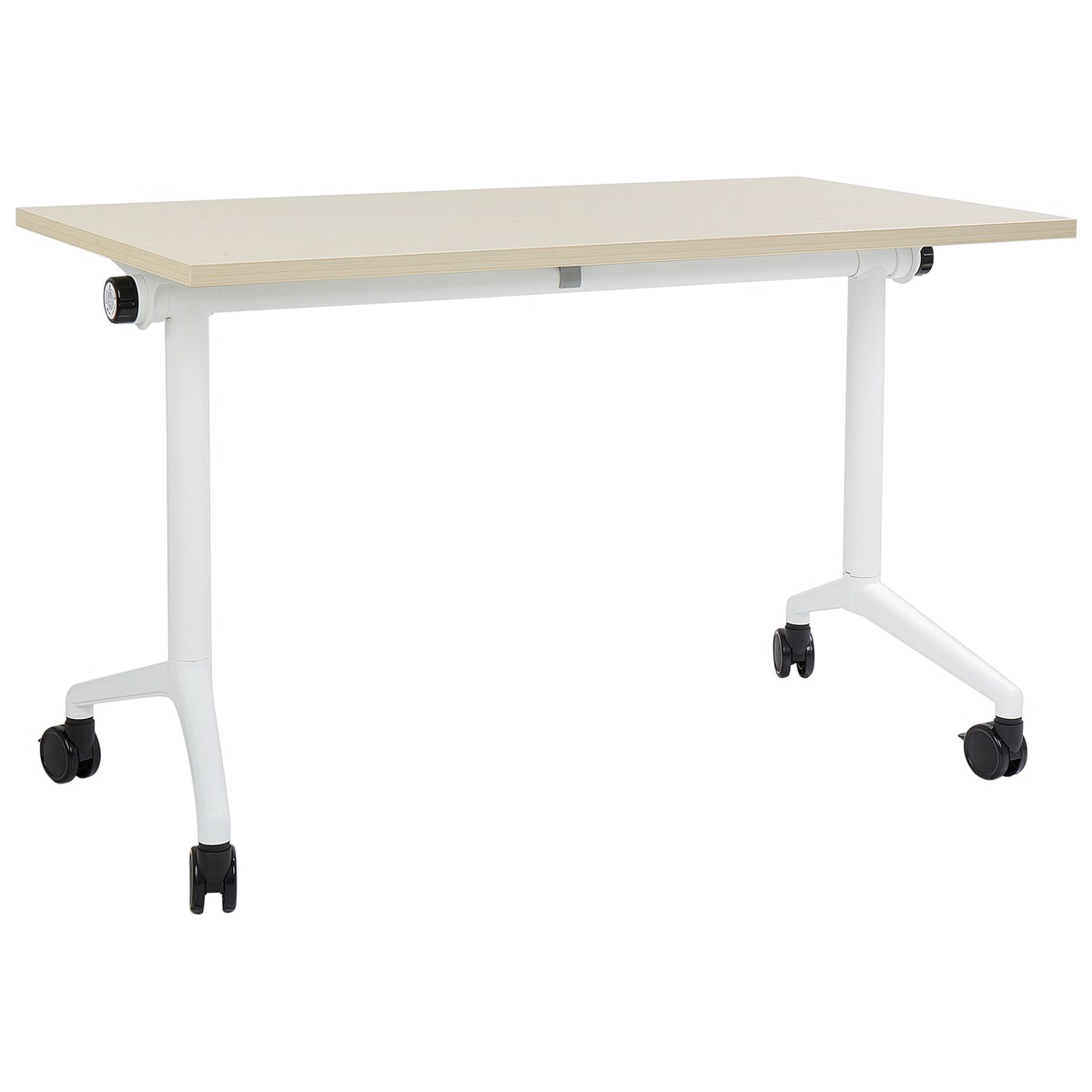 Składane biurko CAVI Jasnobrązowy 120 cm 60 cm z kółkami