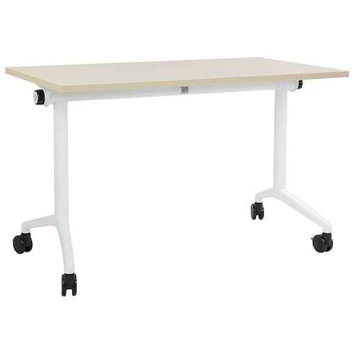 Składane biurko CAVI Jasnobrązowy 120 cm 60 cm z kółkami