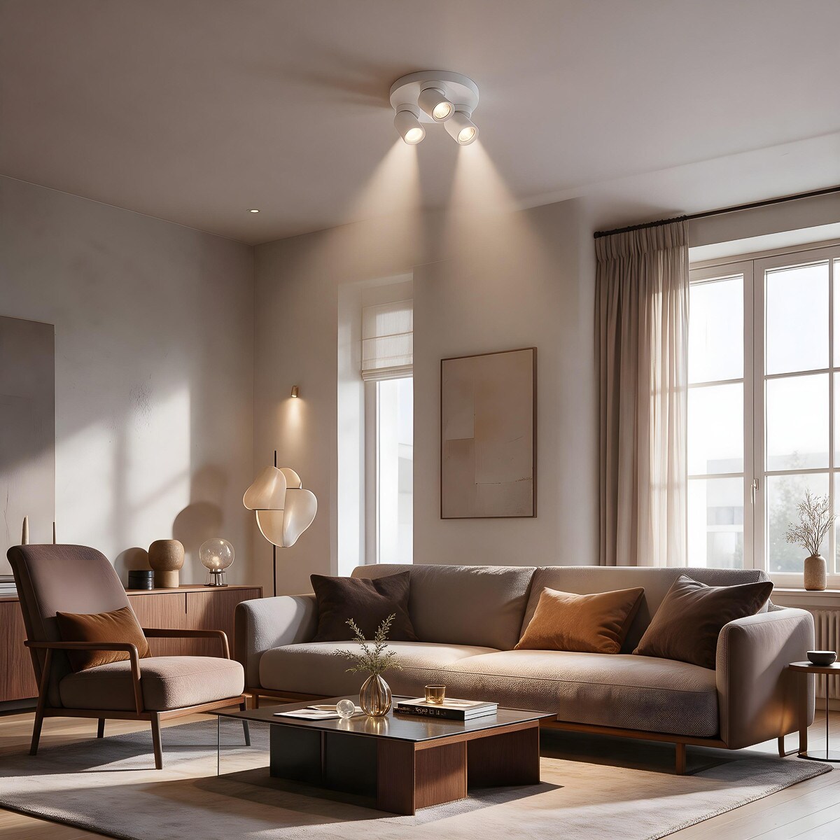 Plafon Light Prestige Pointa biały 3 x GU10 1 szt.