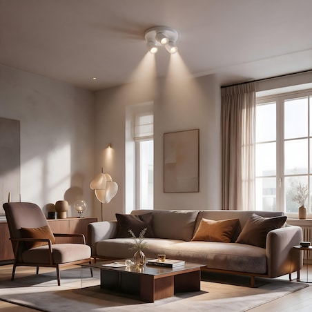 Plafon Light Prestige Pointa biały 3 x GU10 1 szt.